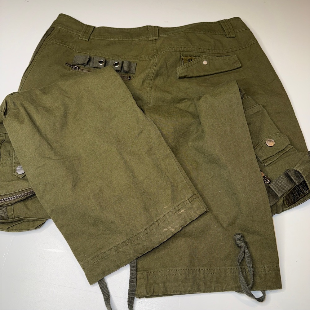 Olive Green Men's paintball Cargo Pants - Picture 9 of 12